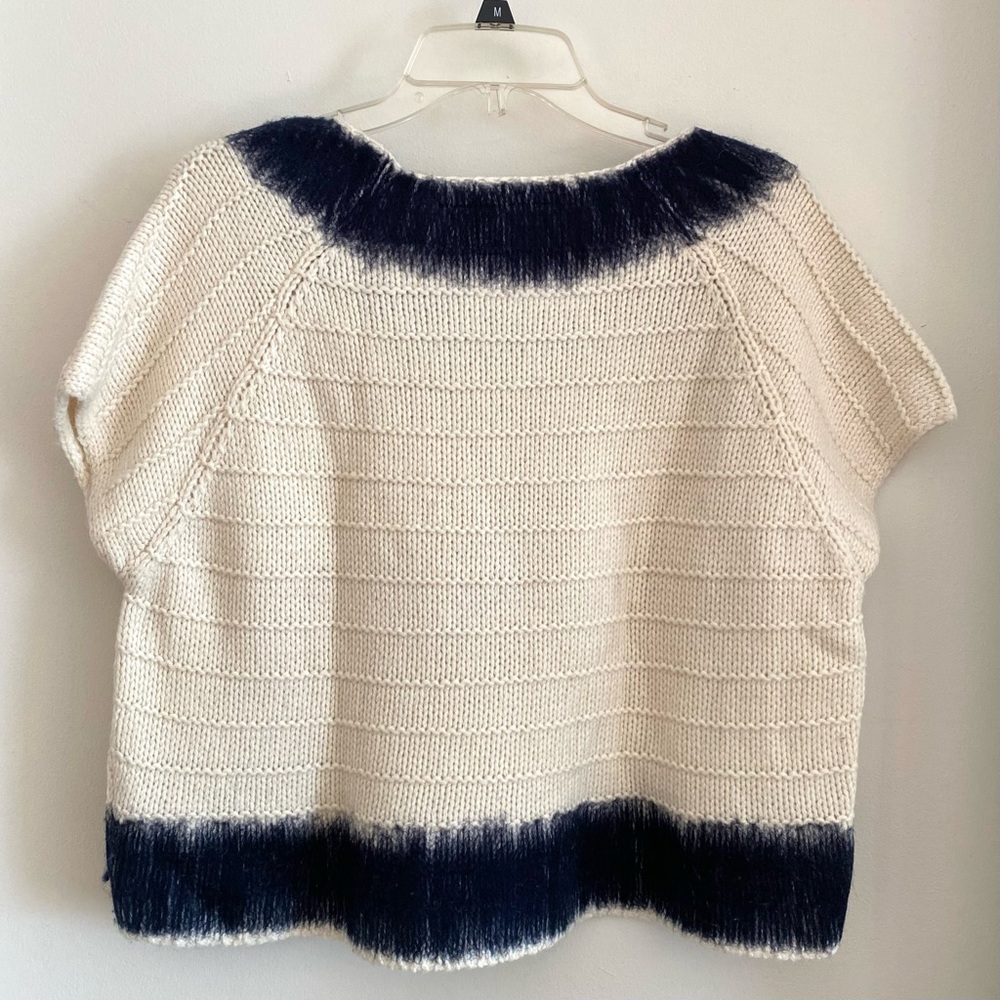 NWT. Field Flower - Ivory and Black Knit Sweater size L. - Picture 5 of 6